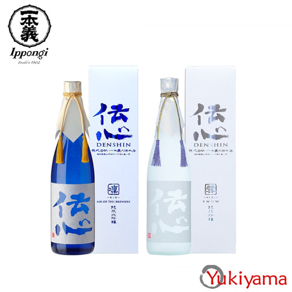 Ippongi Denshin Yuki / Rin Junmai Ginjo / Junmai Daiginjo 720ml Japanese Sake 伝心 - Yukiyama.sg