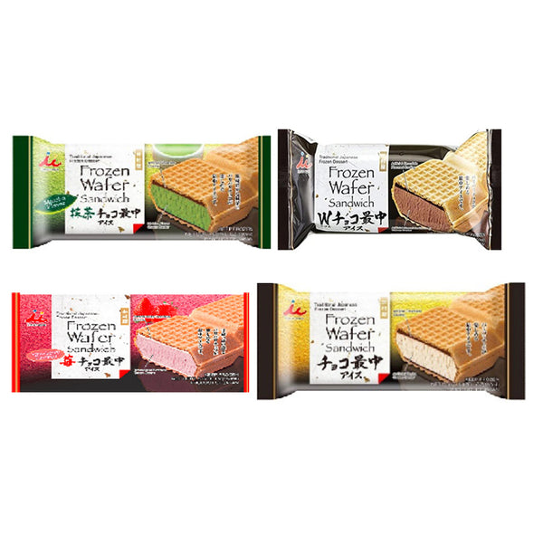 Imuraya Choco Monaka Ice Cream Carton Sale (Vanilla/Strawberry/Matcha/Choco) 18 Pieces - Yukiyama.sg