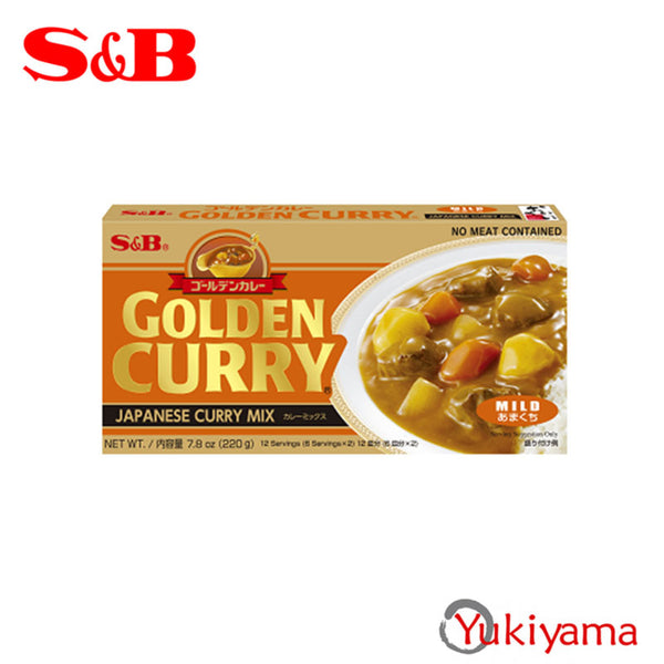 S&B Japanese Golden Curry Mix 220g Mild 12 Servings - Yukiyama.sg