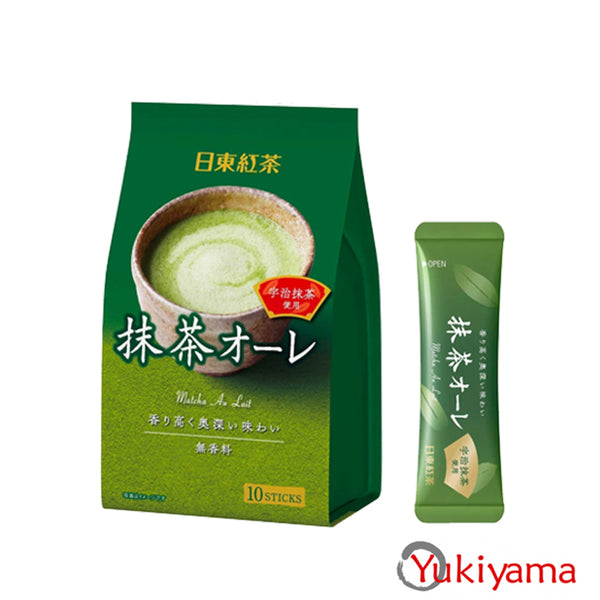 Nittoh Matcha Au Lait 10 Stick - Yukiyama.sg