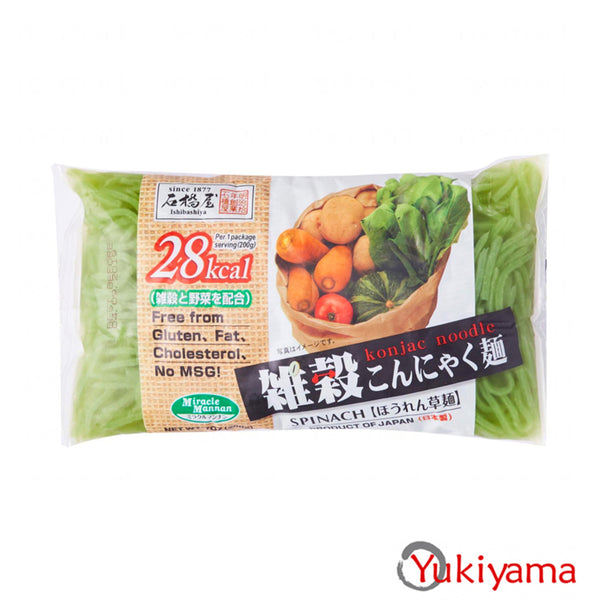 Ishibashiya Spinach Shirataki Noodle Bundle Of 5 - Yukiyama.sg