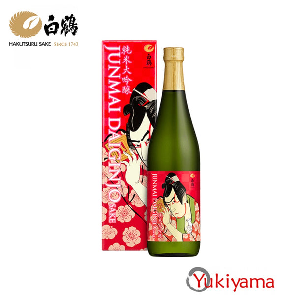 Hakutsuru Junmai Daiginjo Ukiyoe Label Sake 720ml Alc 15.3 - Yukiyama.sg